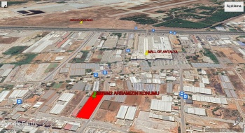 HAVALİMANI KARŞISI VE MALL OF ANTALYA YAKINI İMARLI KÖŞE ARSA