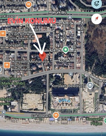 KONYAALTI ALTINKUMDA ASANSARLÜ DENİZE 250 METRE EŞYALI LÜX DAİRE